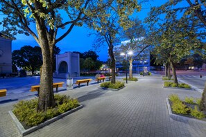 Front of property - evening/night