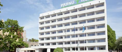 Façana frontal de l'allotjament