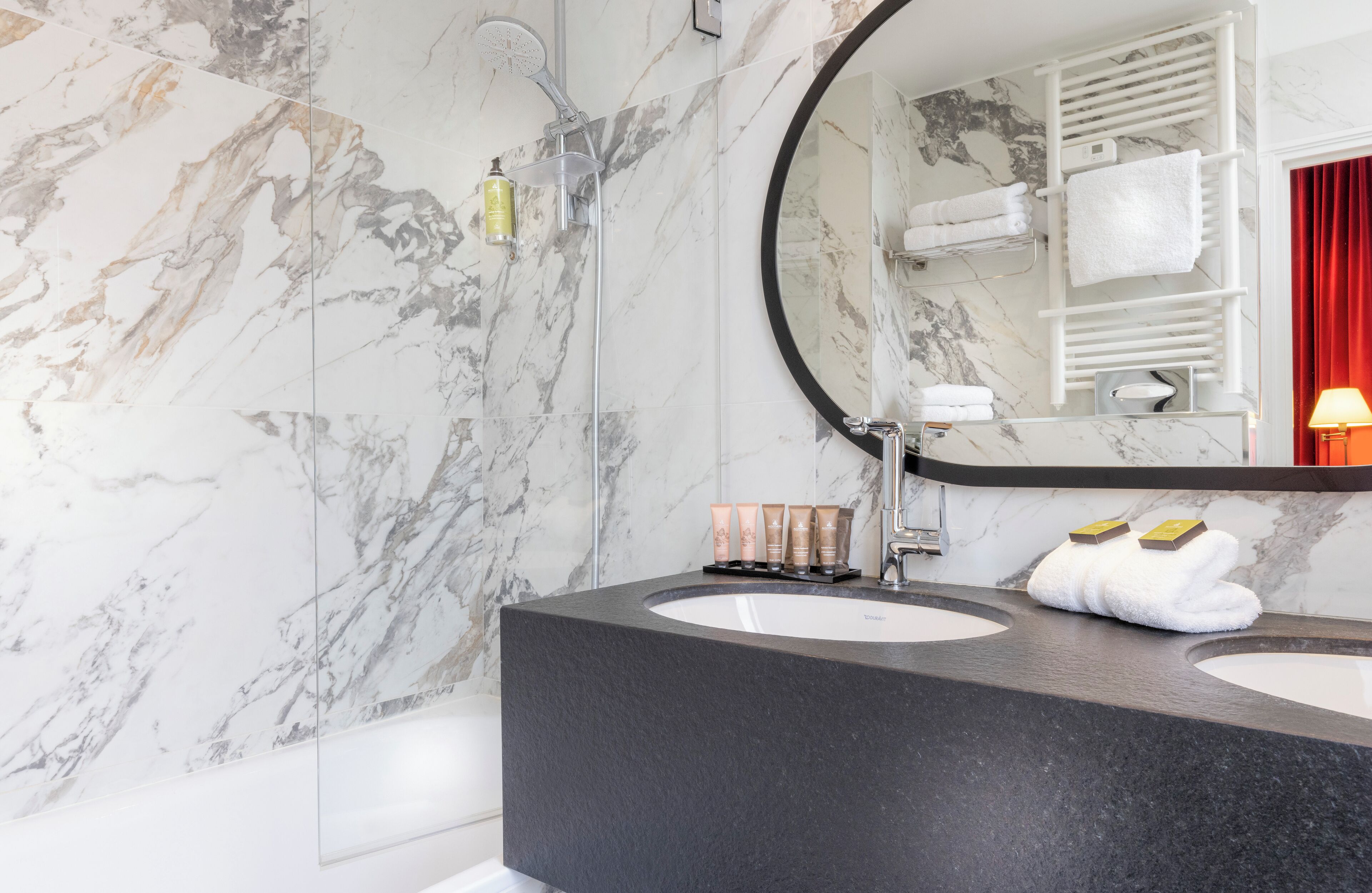 prestige triple room | bathroom | shower, free toiletries, hair dryer, towels