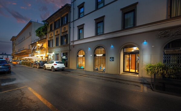 Front of property – evening/night