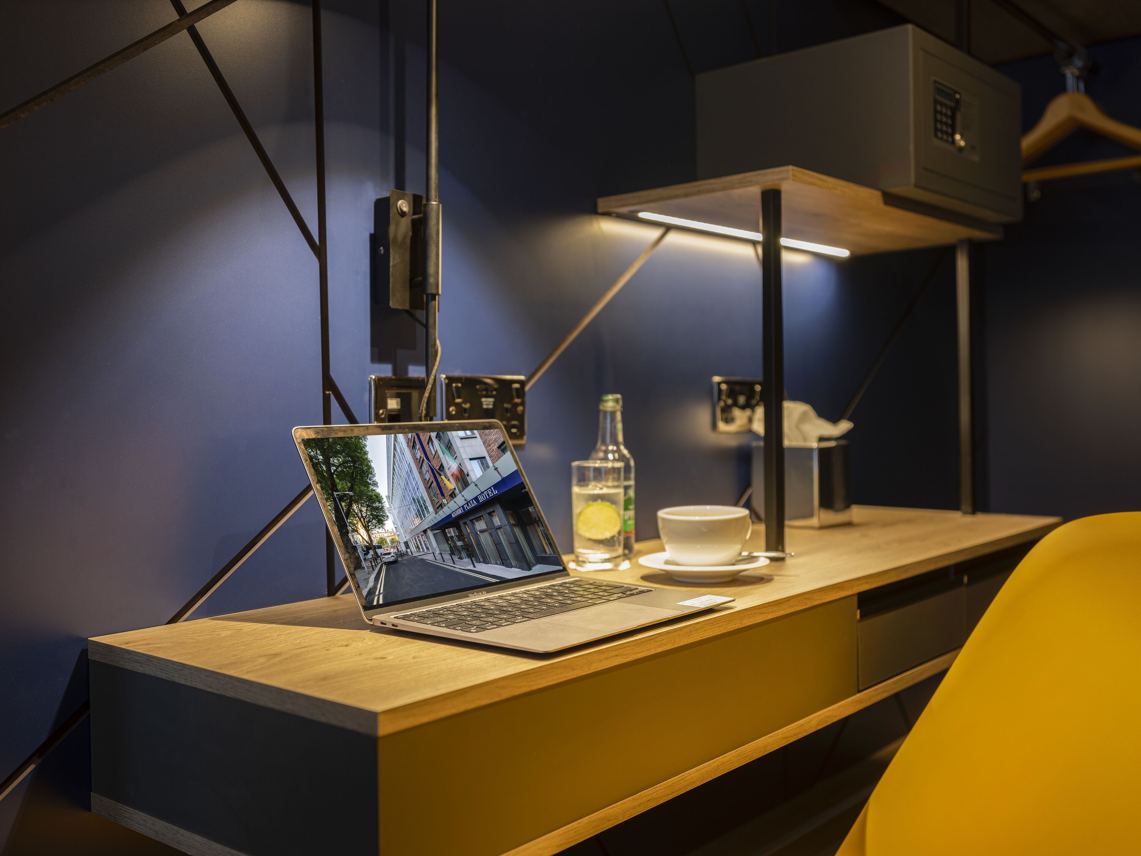 hypo-allergenic bedding, in-room safe, desk, blackout curtains