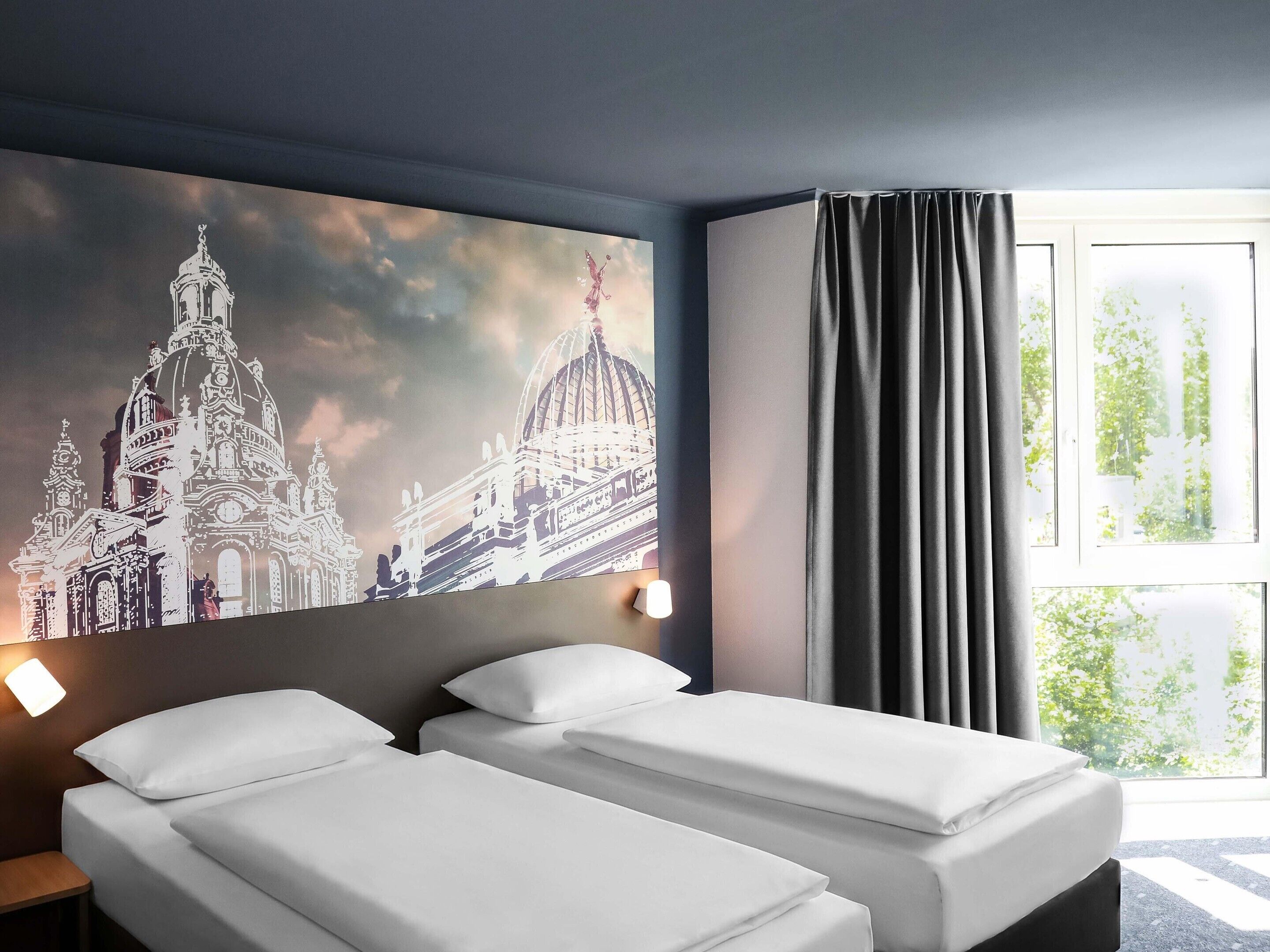 Blackout curtains, soundproofing, free WiFi, bed sheets