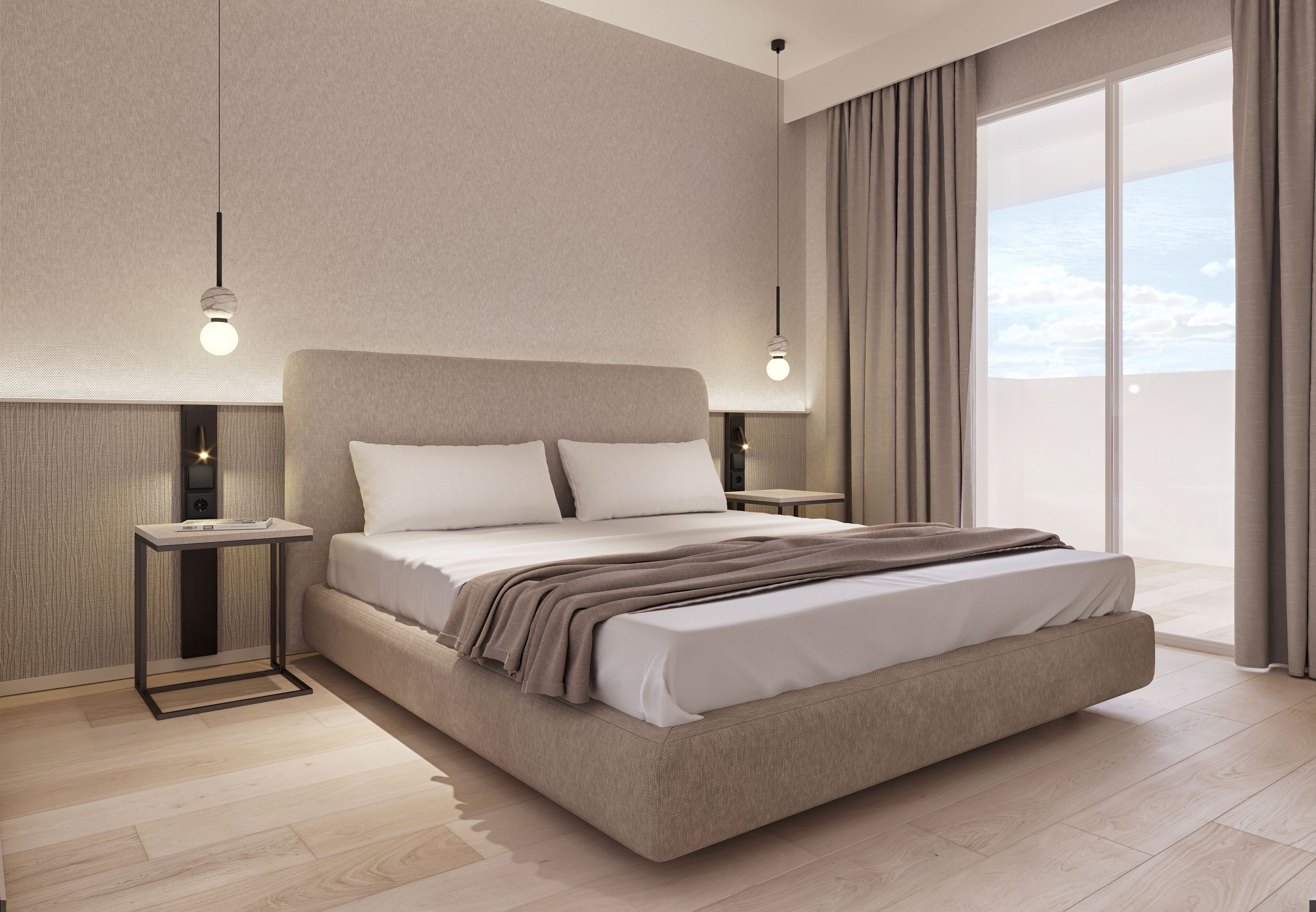 Quarto triplo | Frigobar, cofres nos quartos, escrivaninha