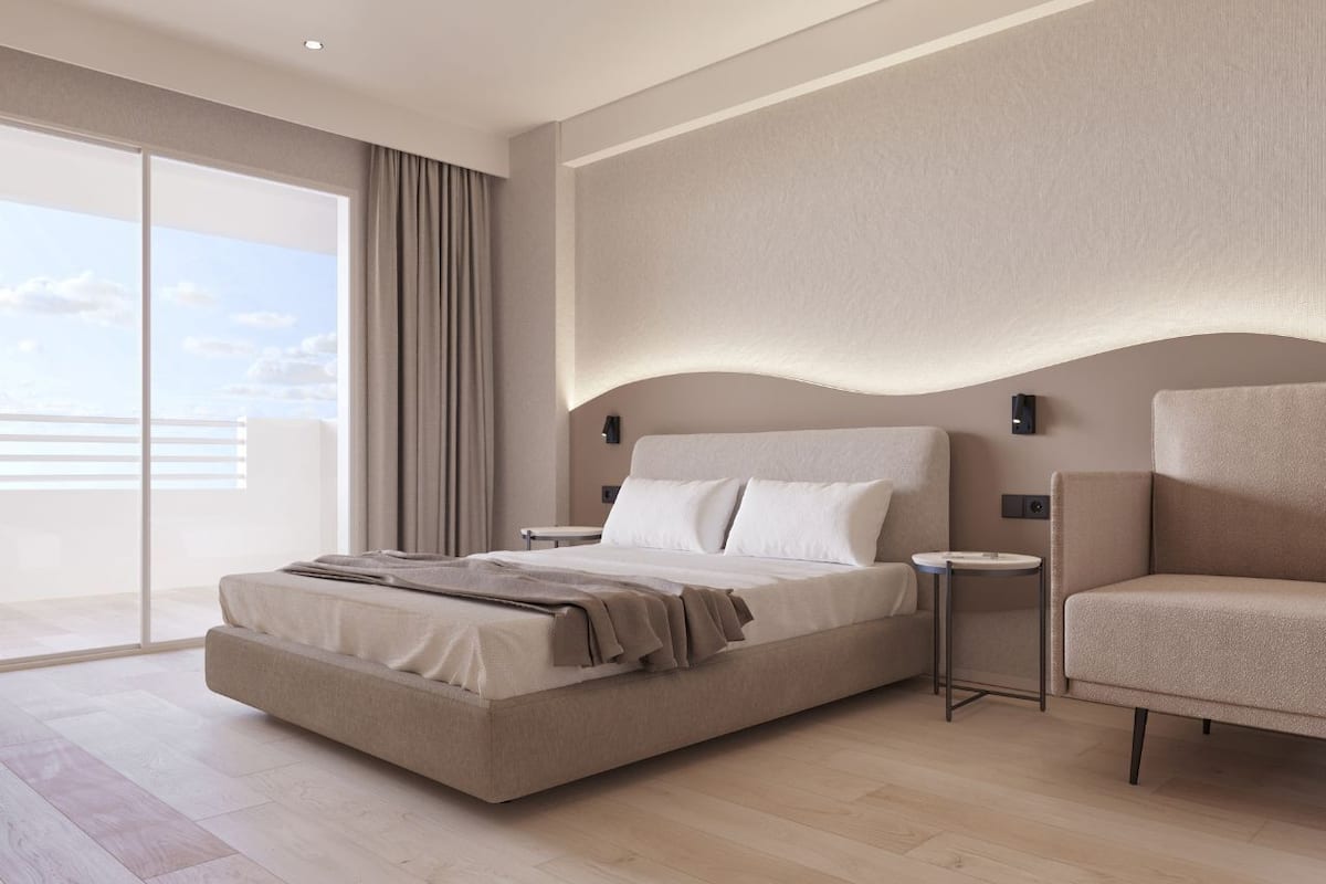 Minibaari, tallelokero huoneessa, työpöytä, silitysrauta/-lauta