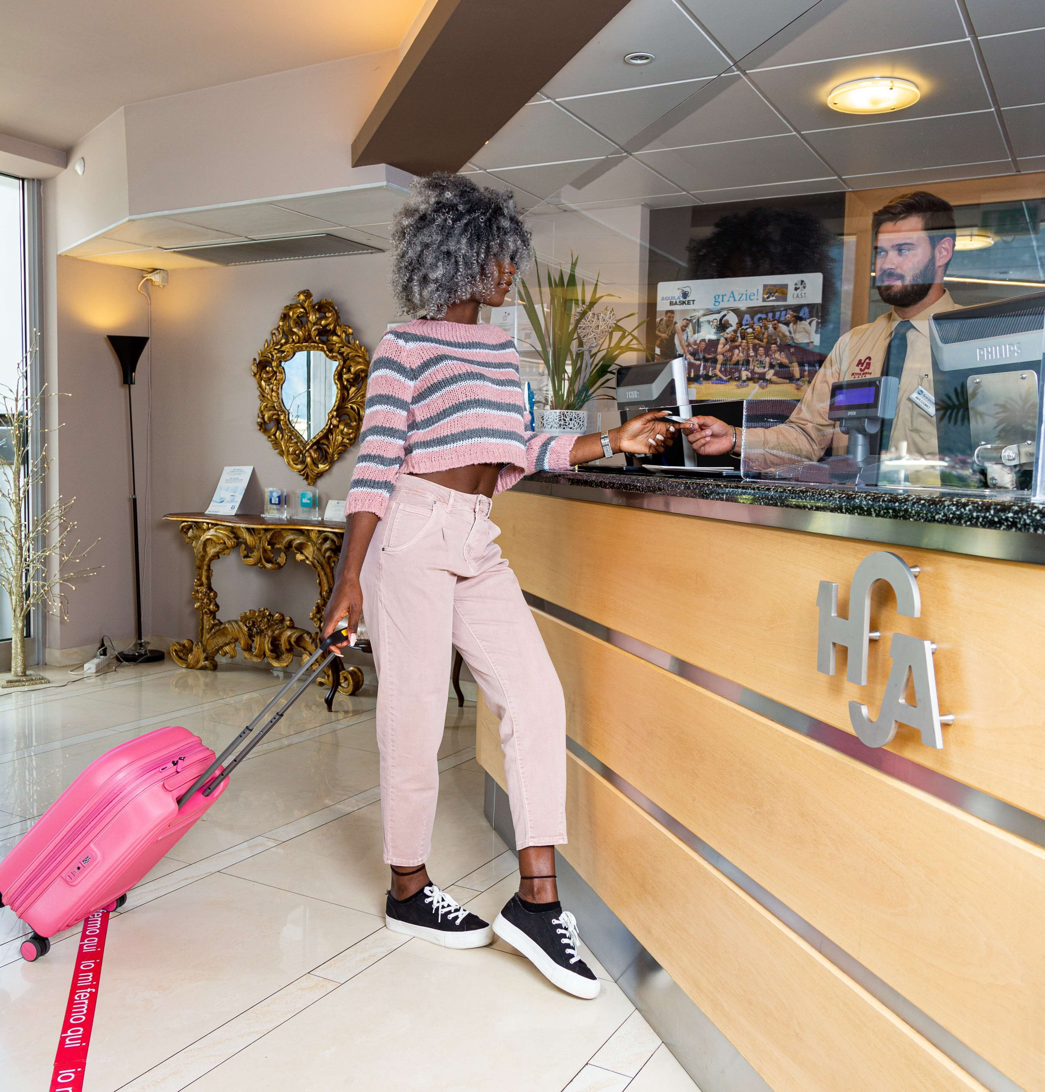 check-in/check-out kiosk