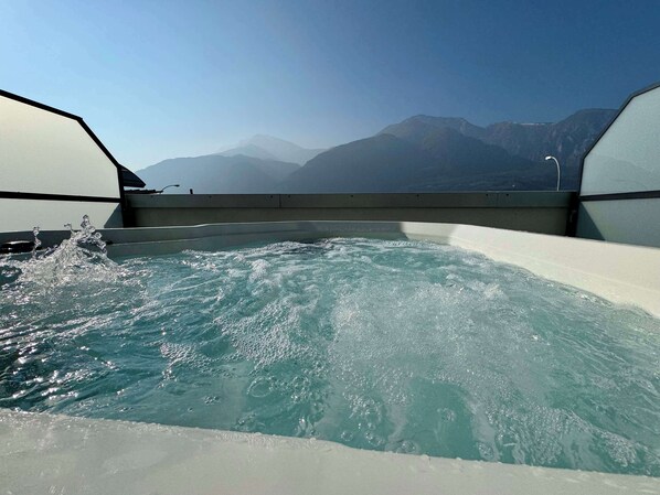 Indoor pool, open 9:00 AM to 9:00 PM, sun loungers