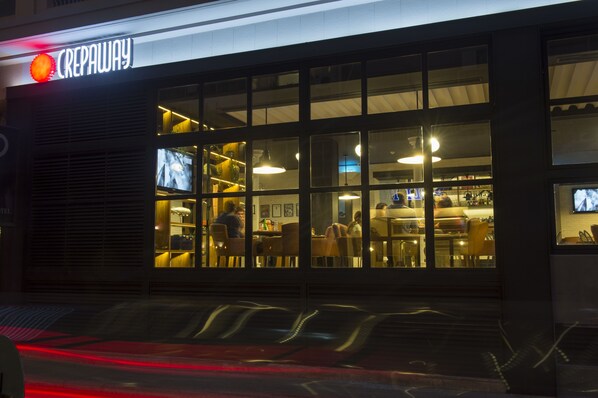Front of property – evening/night