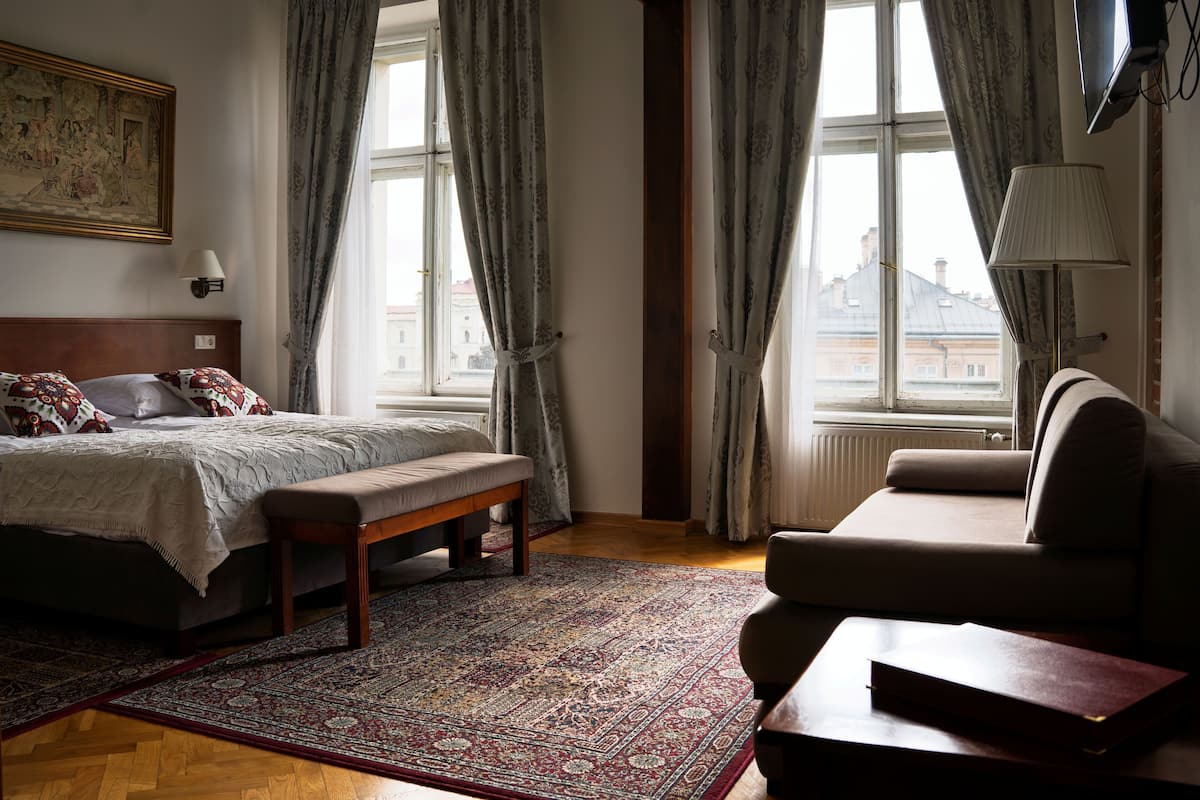 Chambre Prestige double | 1 chambre, coffre-fort, bureau, accĂšs au Wi-Fi (inclus)