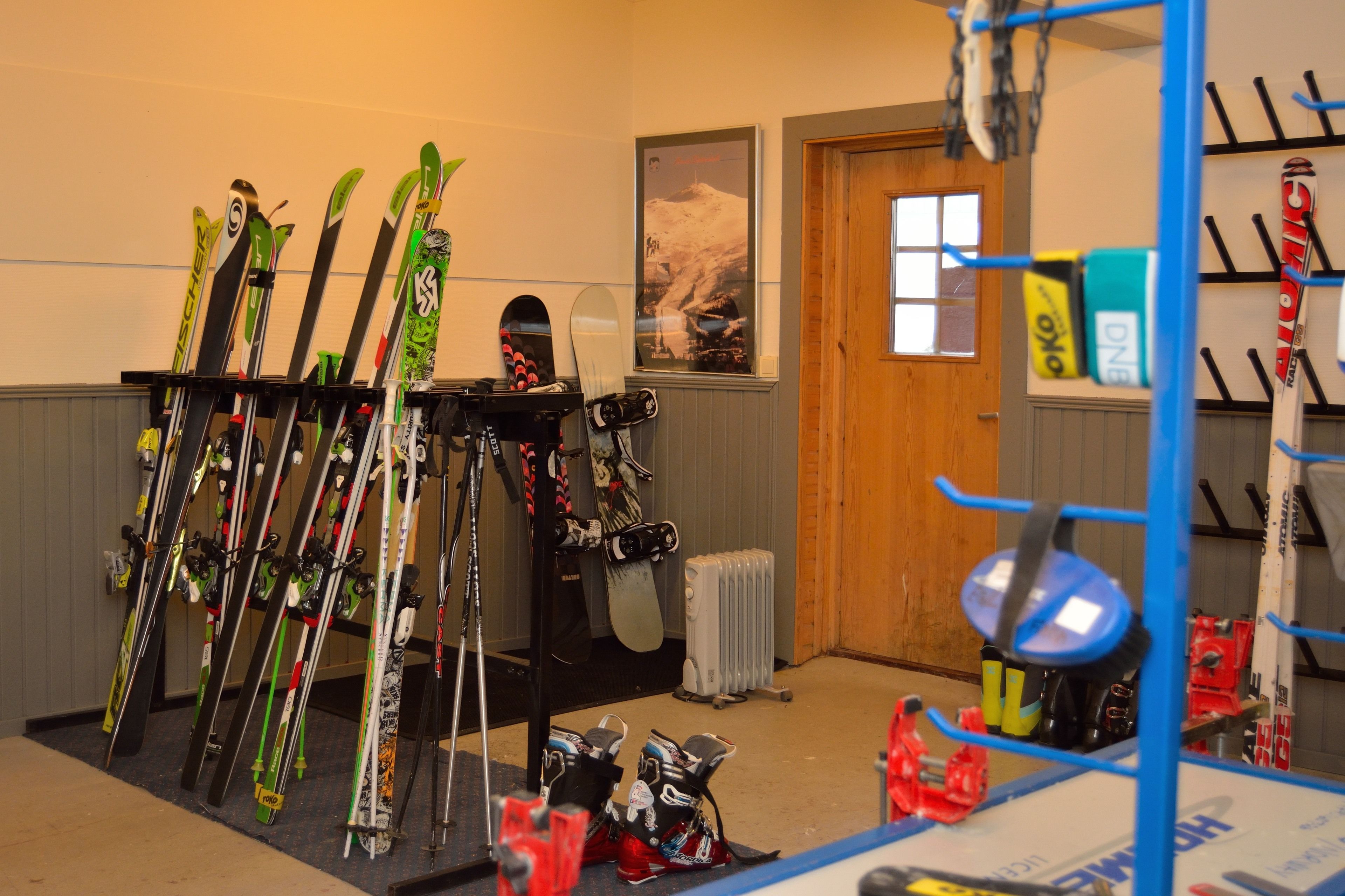 Resguardo de equipos de ski