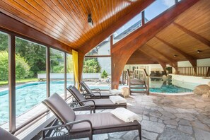 Indoor pool, outdoor pool