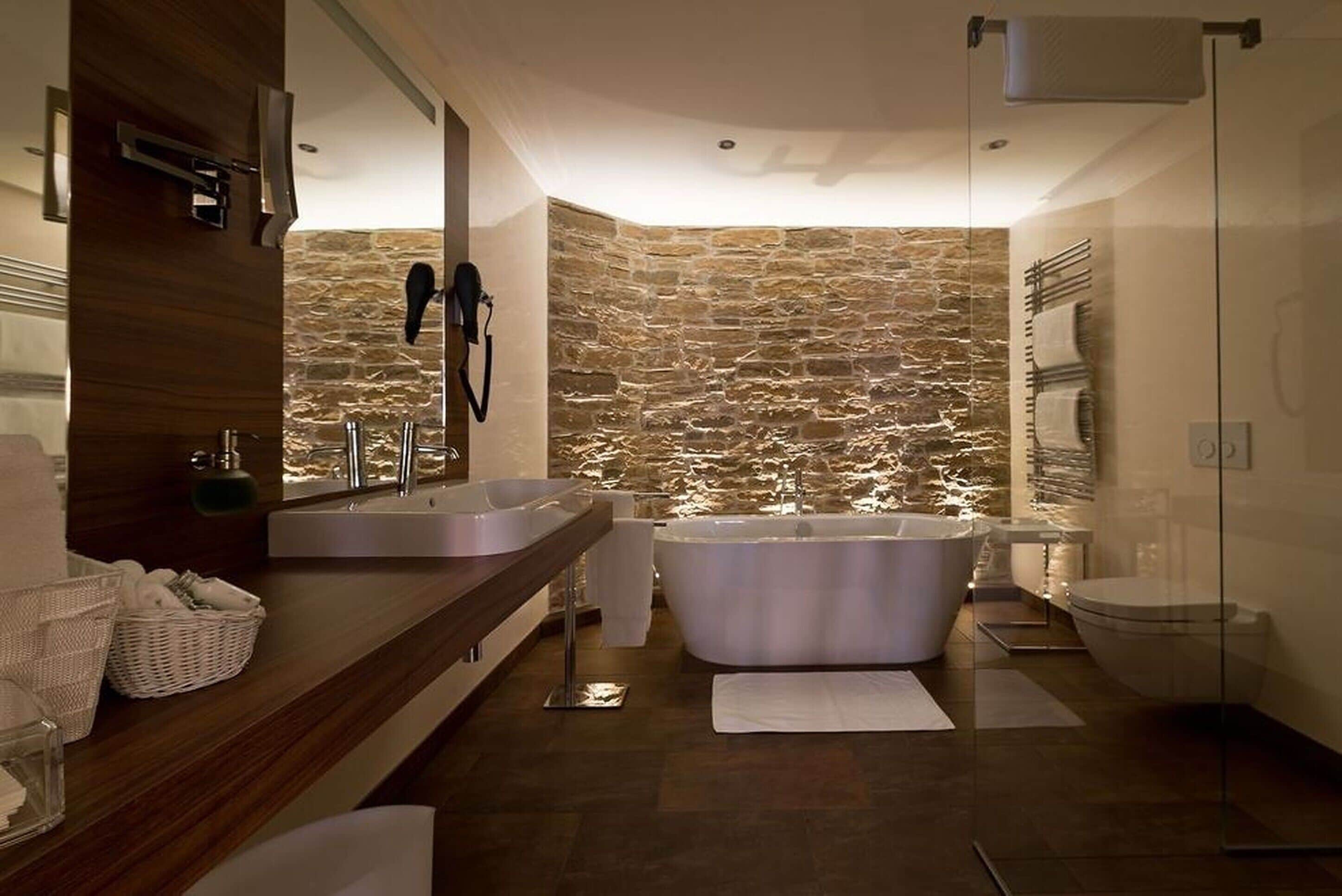 free toiletries, hair dryer, towels, soap