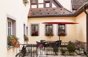 Terrace/patio - Romantik Hotel Markusturm (Rothenburg ob der Tauber)