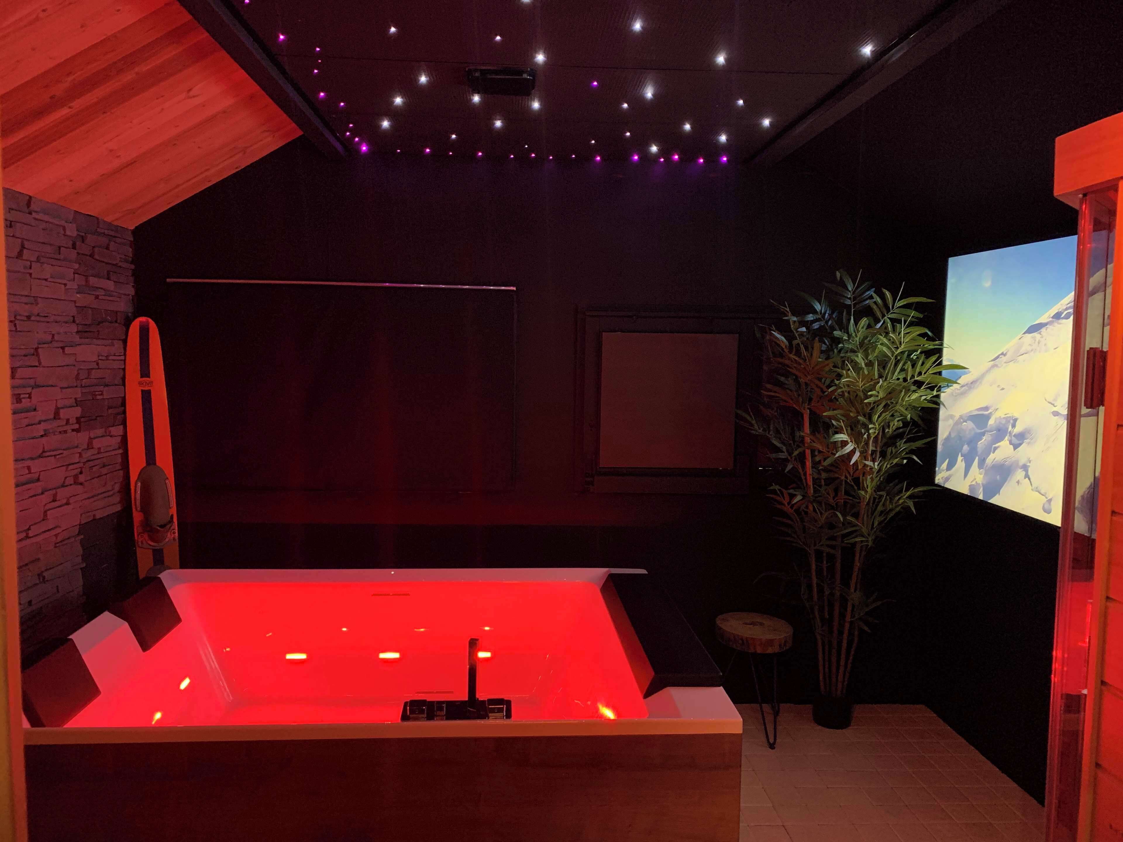 Sauna, bain à remous