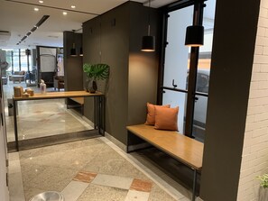 Reception hall - Cosmopolitan Praia Flat (Santos)