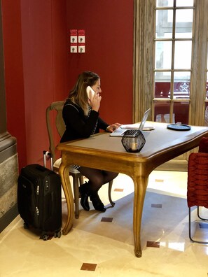 Lobby sitting area