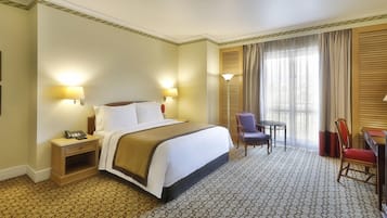 Premium bedding, minibar, in-room safe, desk