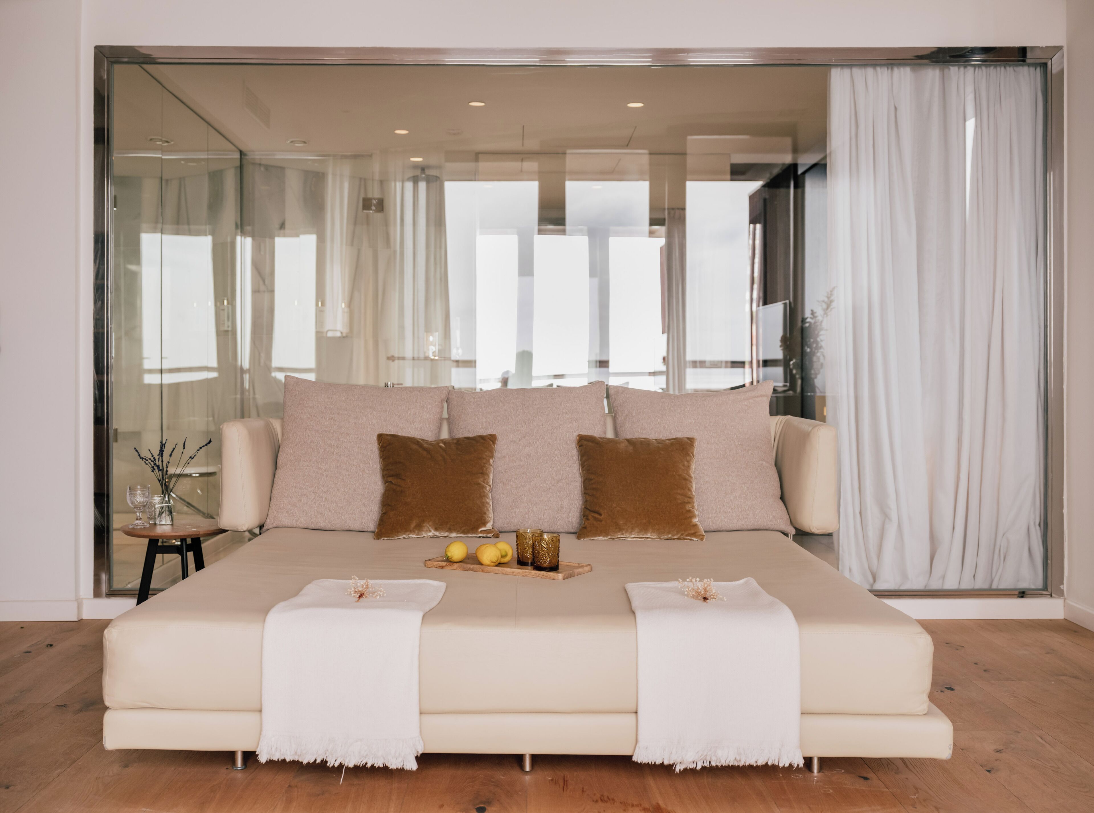 Master Suite Sea View | Ropa de cama hipoalergénica y minibar 