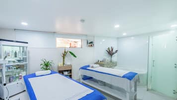 Salas para tratamentos a dois, banho turco/hammam, tratamentos corporais