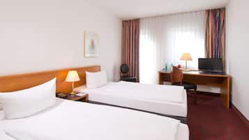 Desk, iron/ironing board, free WiFi, bed sheets