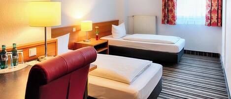 In-room safe, desk, iron/ironing board (on request), WiFi (free)