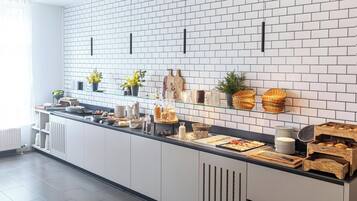 Daily buffet breakfast (EUR 17 per person)