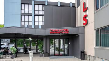 Majoituspaikan sisäänkäynti