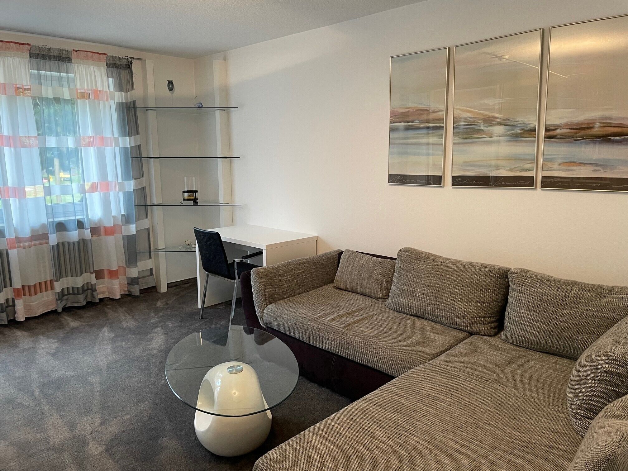 apartment, non smoking, patio | living area | 40-inch flat-screen tv with satellite channels, tv