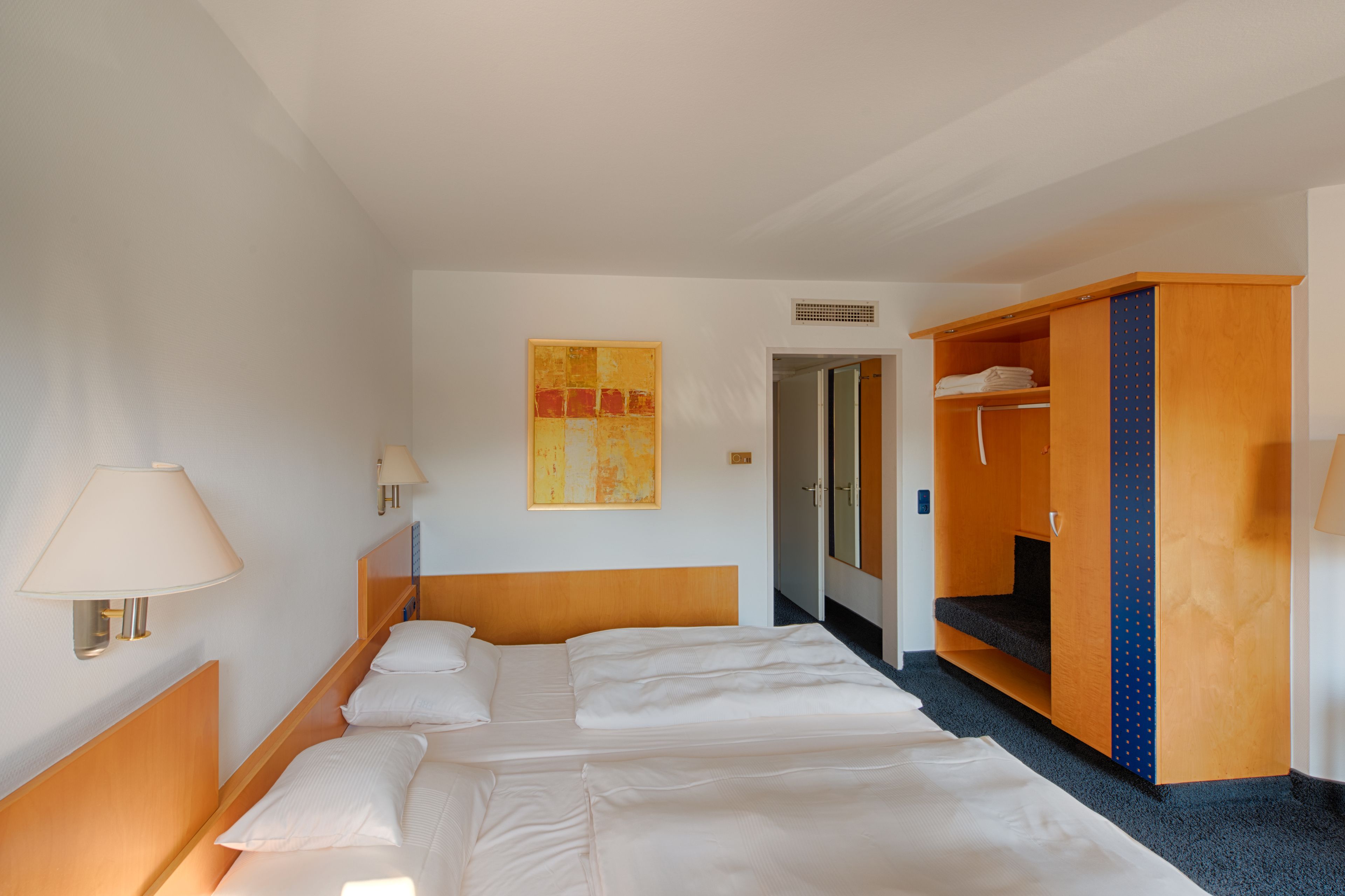 superior double room, multiple beds | in-room safe, individually furnished, desk, laptop workspace
