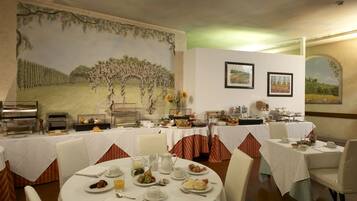 Daily buffet breakfast (EUR 8 per person)