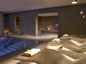 Sauna, hot tub, body treatments, aromatherapy, hot stone massages