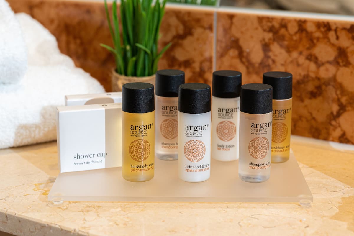 double room | bathroom | free toiletries, hair dryer, towels