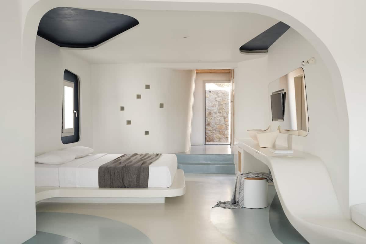 Chambre Deluxe, bain à remous, vue mer