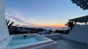 Junior Suite, Hot Tub, Sea View | Balcony view