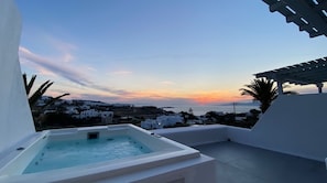 Junior Suite, Hot Tub, Sea View | Balcony view