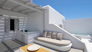 Suite, hot tub, pemandangan laut | Pemandangan pantai/laut