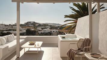Junior Suite, Hot Tub, Sea View | Balcony view