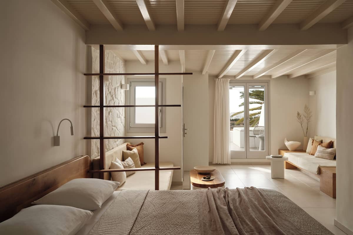 Suite Junior, bain à remous, vue mer