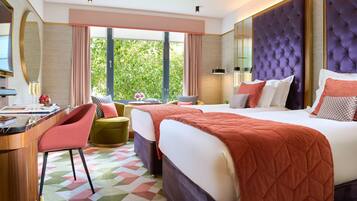 Premium bedding, minibar, in-room safe, desk