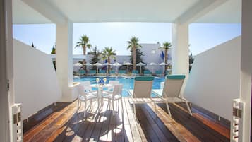 Suite, Swim Up (Aegean) | Terrace/patio
