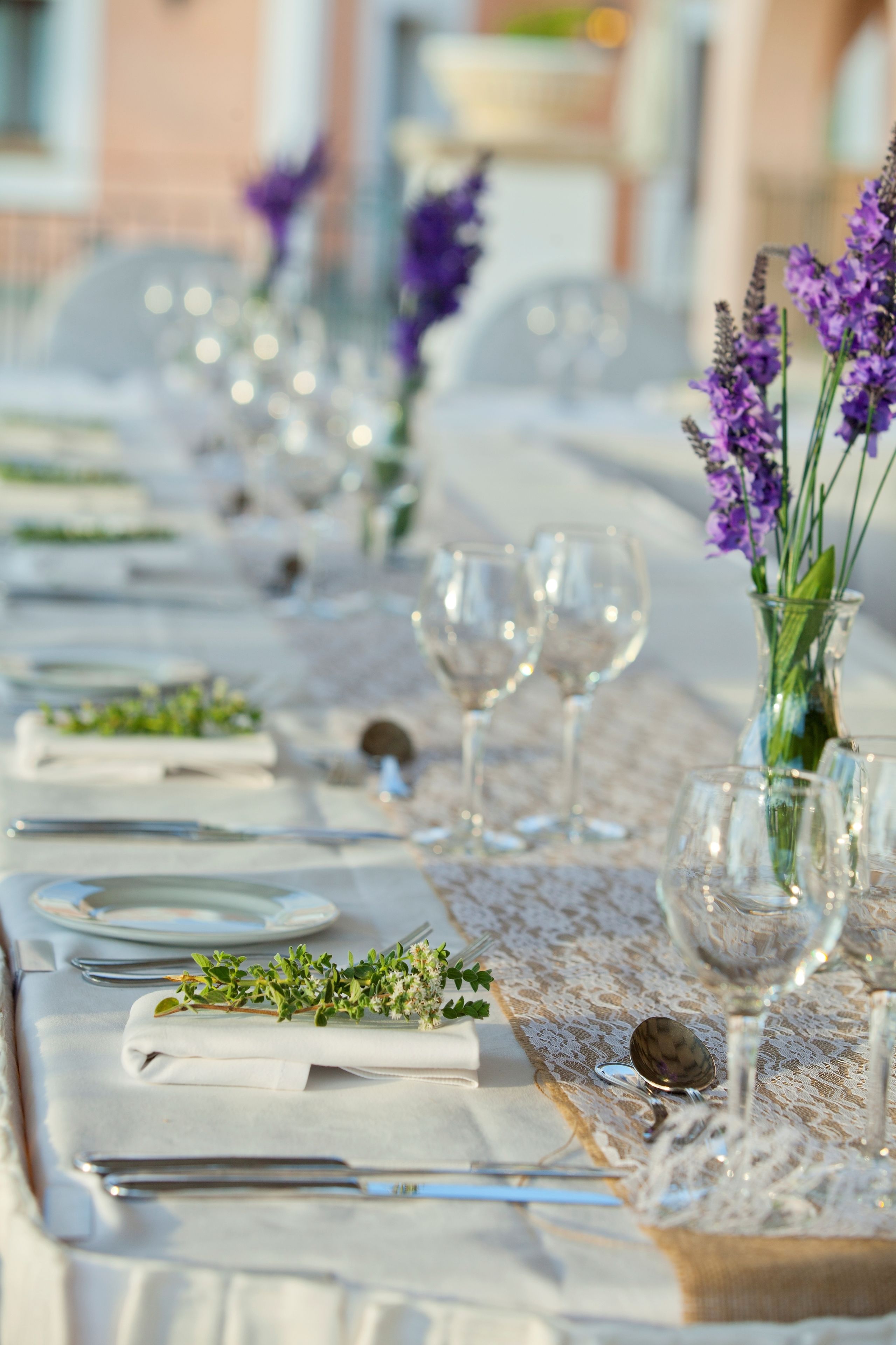 outdoor wedding area