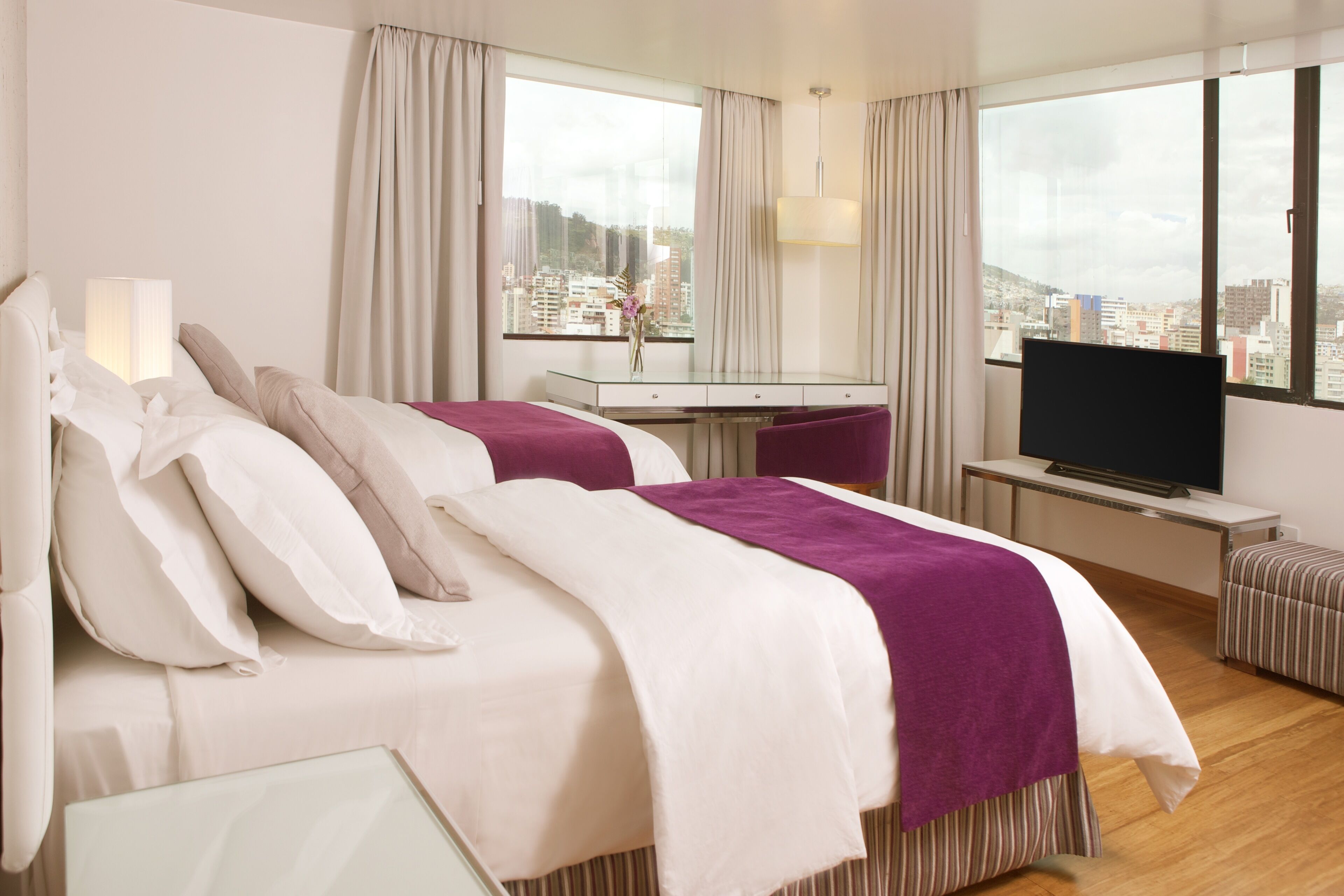 superior double room, 1 bedroom, city view | view from room