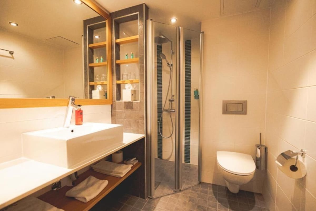 Baño | Ducha, secador de pelo y toallas