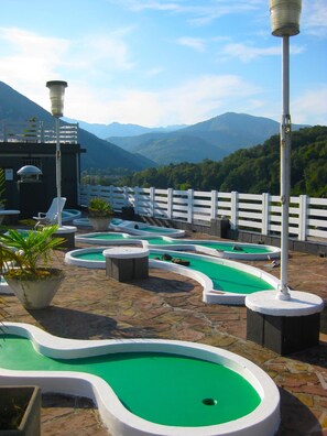 Terrace/patio - Hotel Christina Lourdes (Lourdes)