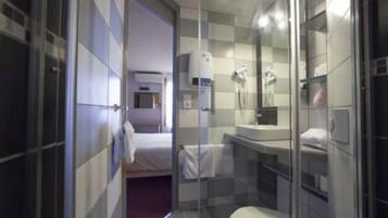Shower, hair dryer