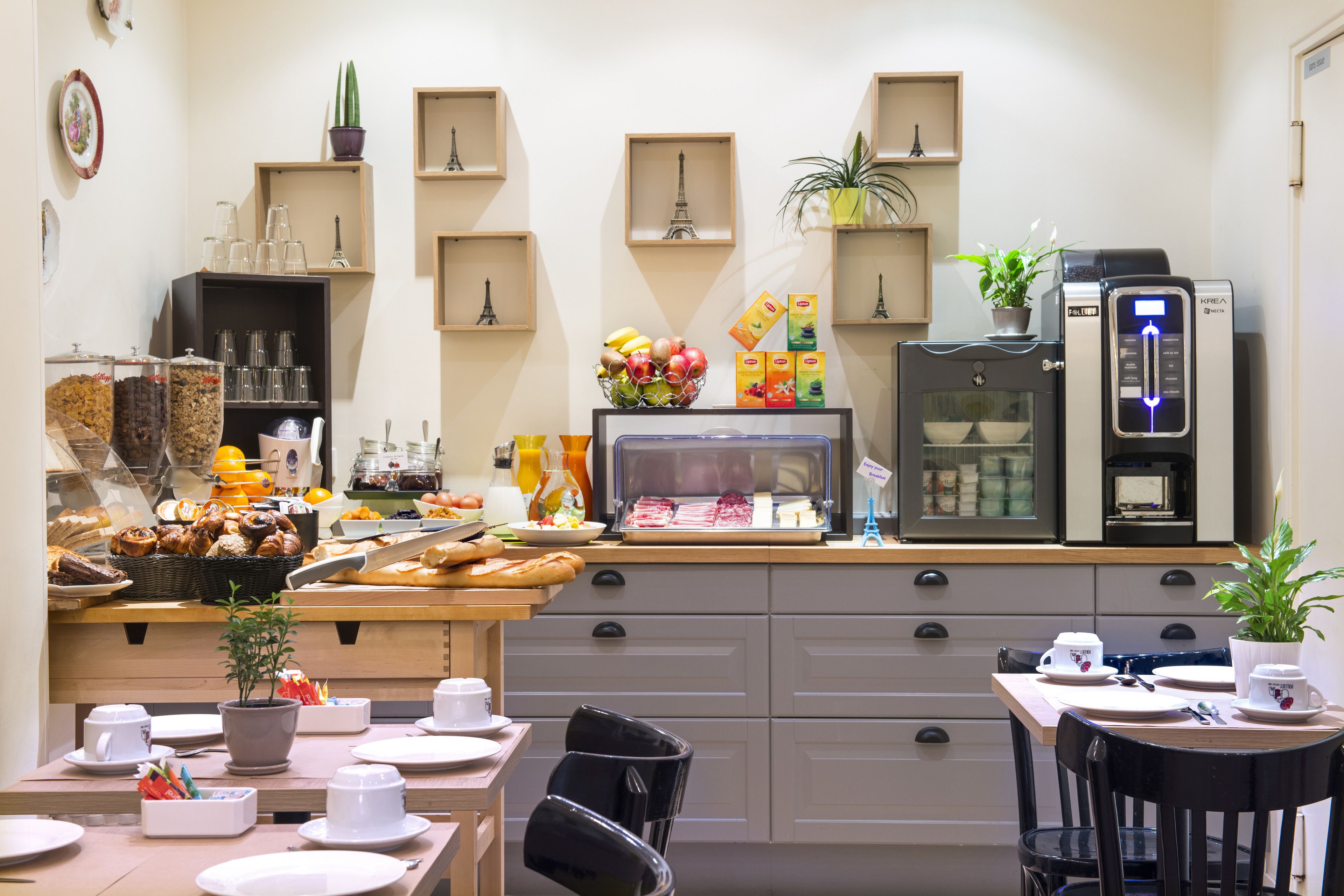 daily buffet breakfast (eur 15 per person)