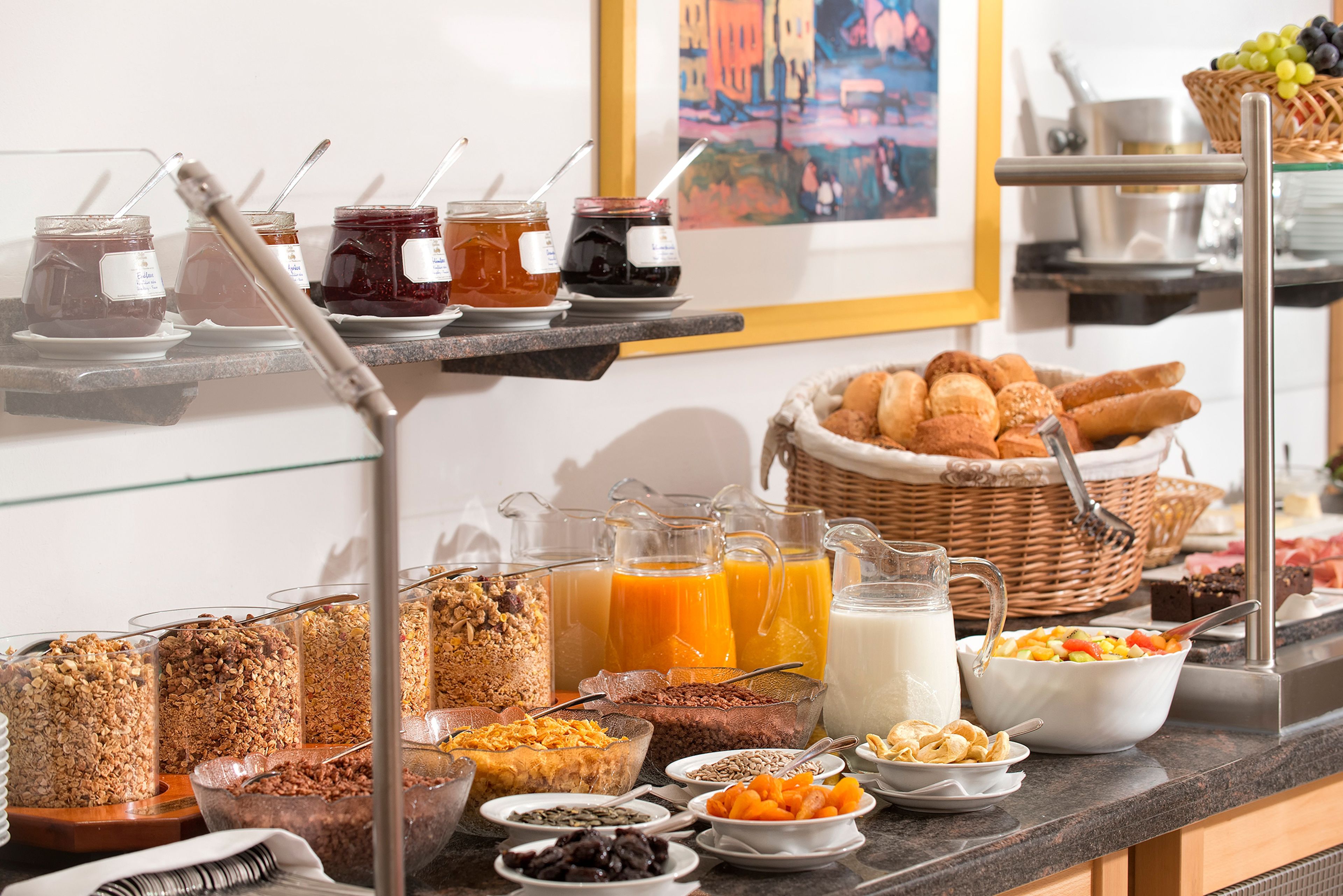 daily buffet breakfast (eur 14.00 per person)