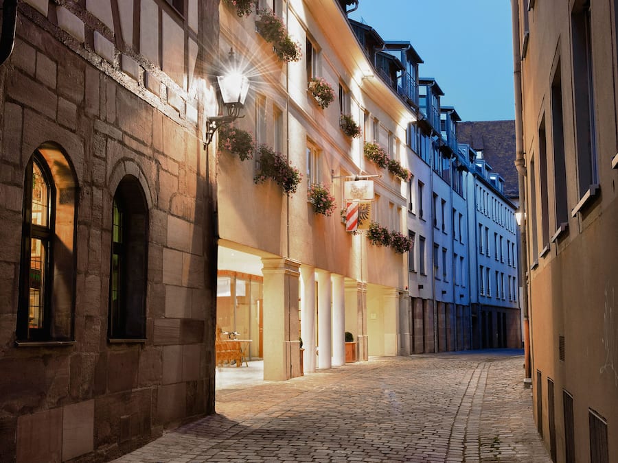 Front of property – evening/night