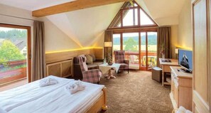 Ropa de cama de alta calidad y minibar