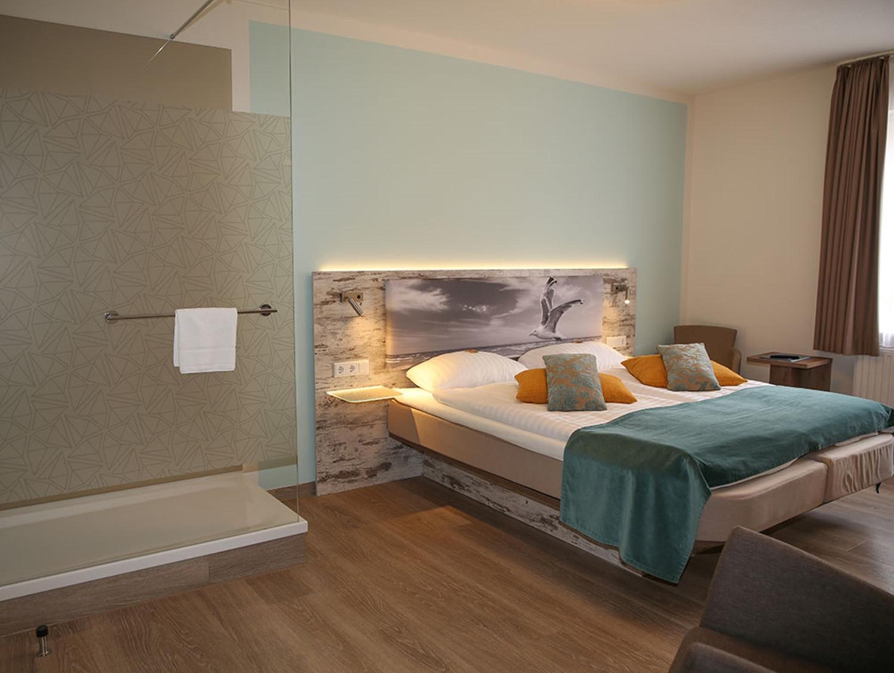 Allergitestet sengetøy, minibar og individuelt dekorert