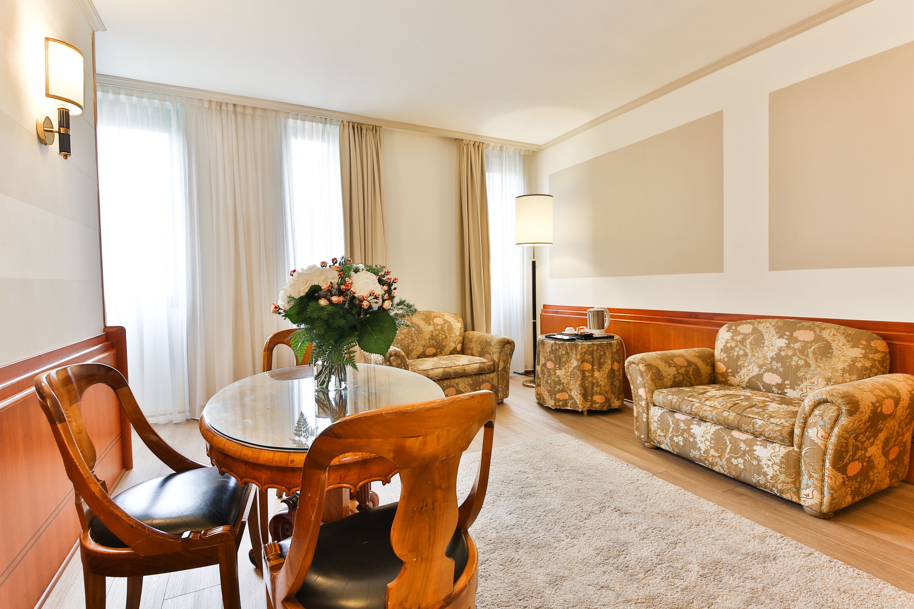 Down comforters, memory foam beds, minibar, in-room safe